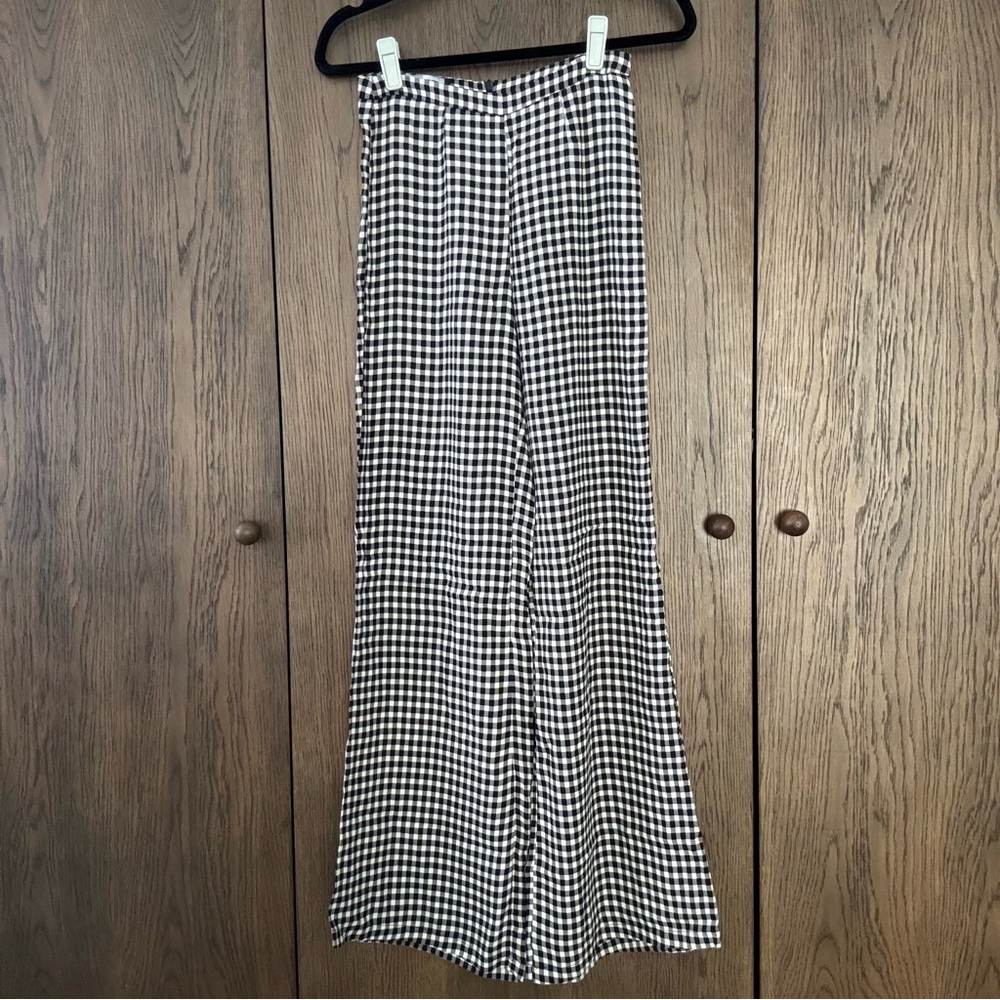 Reformation Sorrenti gingham pants
